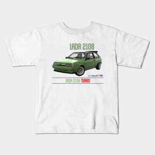 Lada 2108 Turbo Fern Green Kids T-Shirt